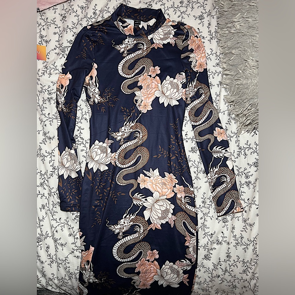 dragon bodycon dress